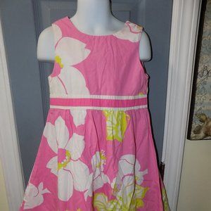 Lilly Pulitzer Mini Gosling Pink W/Flowers Dress